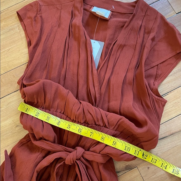 Anthropologie Maeve Noronha Wrap Dress Belted - Picture 13 of 14